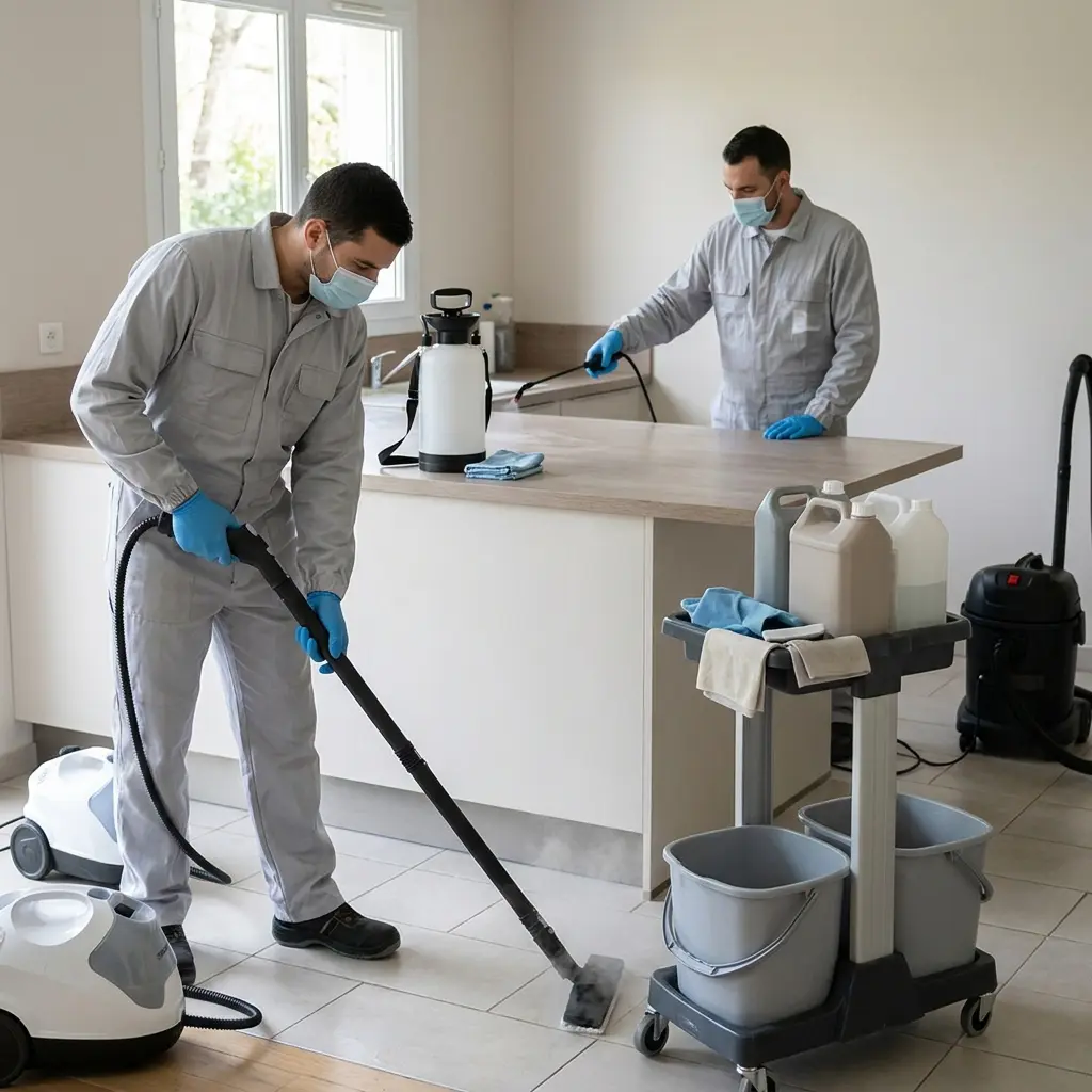 Sérénité après désinfection et décontamination à Louveciennes avec la garantie de nos équipes