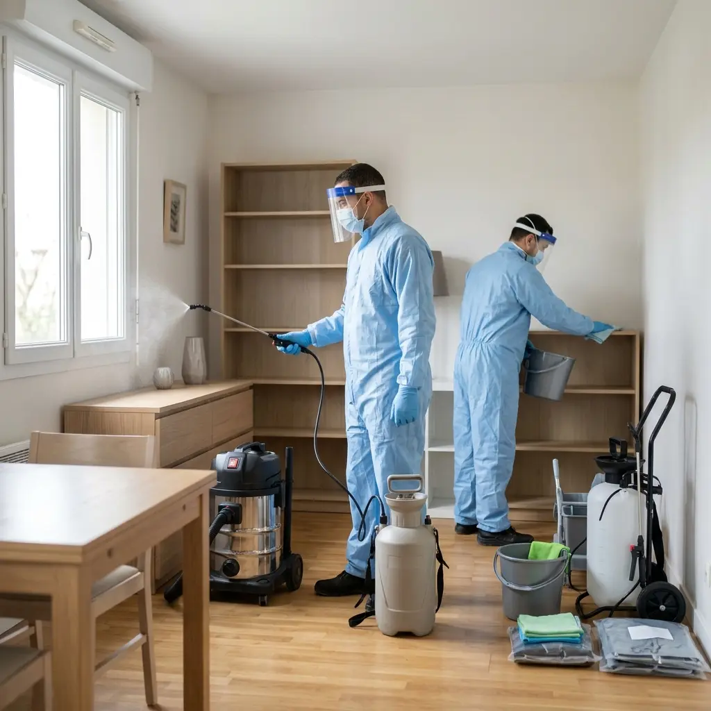 Comment se déroule l'intervention de désinfection et décontamination à Sevran ?