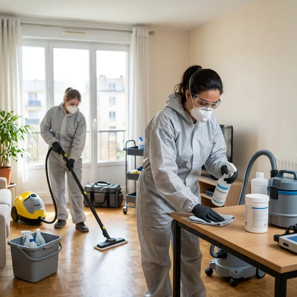 Un protocole de décontamination technique et rigoureux
