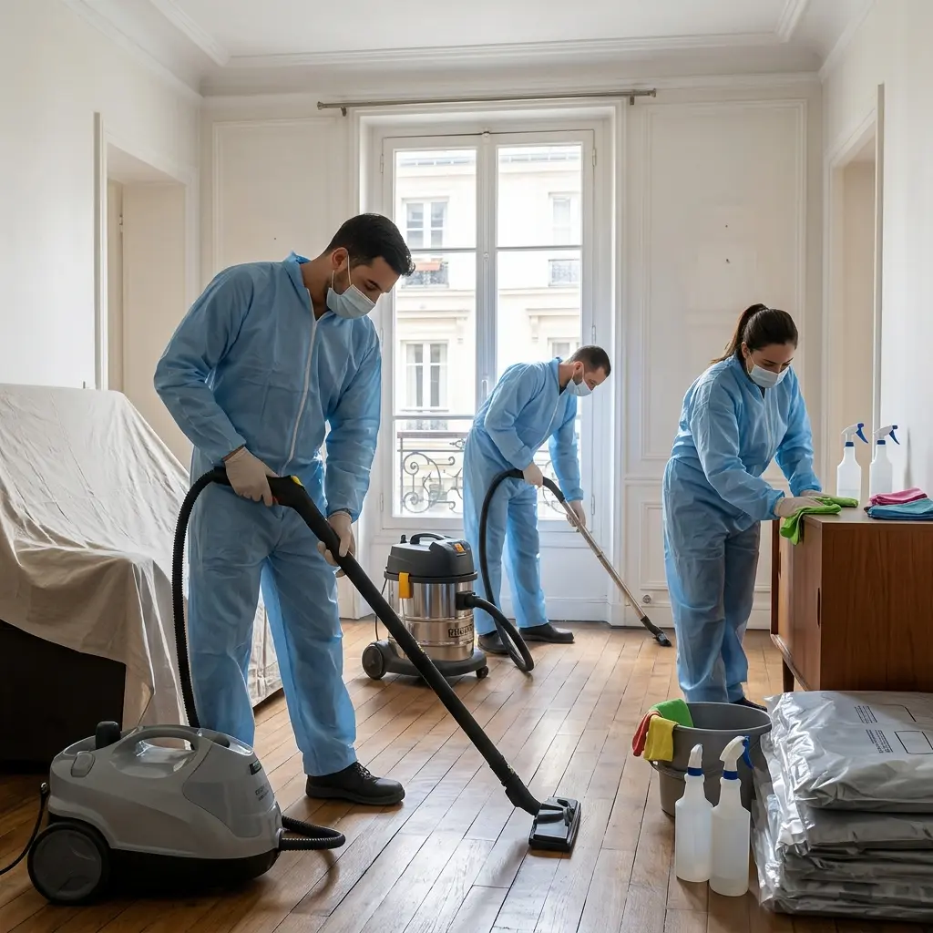Nettoyage après crime Paris 3 (75003)