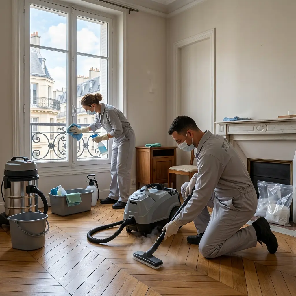 Notre méthode en 5 étapes pour un nettoyage après crime à Paris 15e