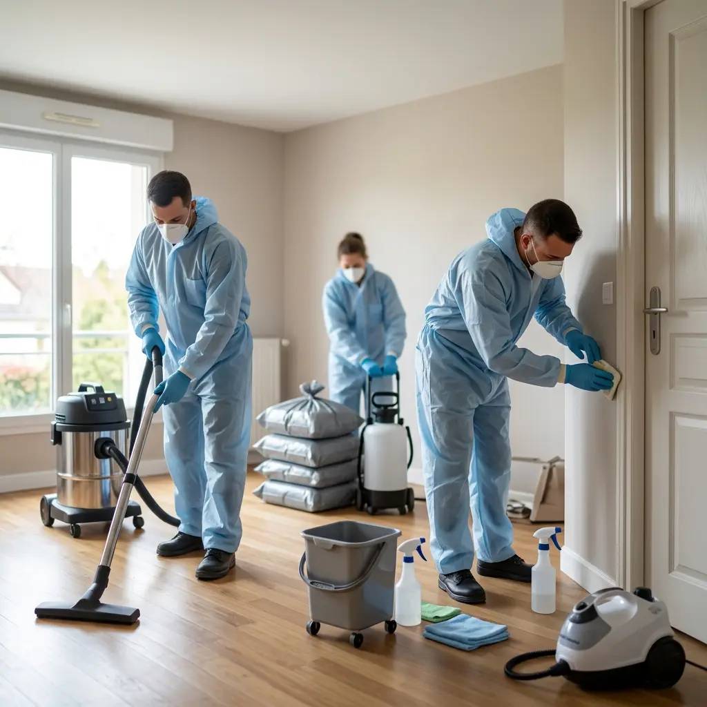 Un protocole de décontamination technique et rigoureux