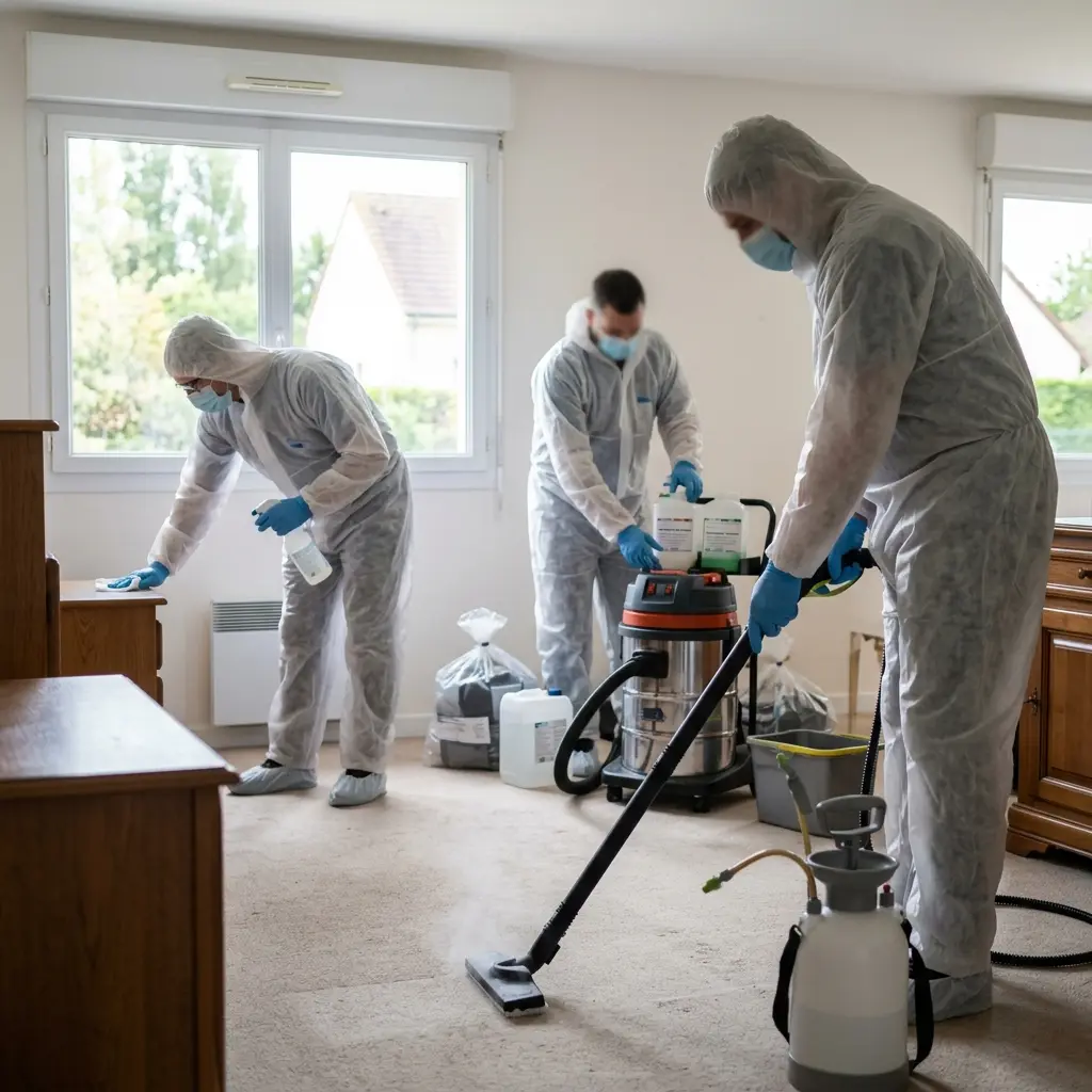 Un protocole de décontamination technique et rigoureux