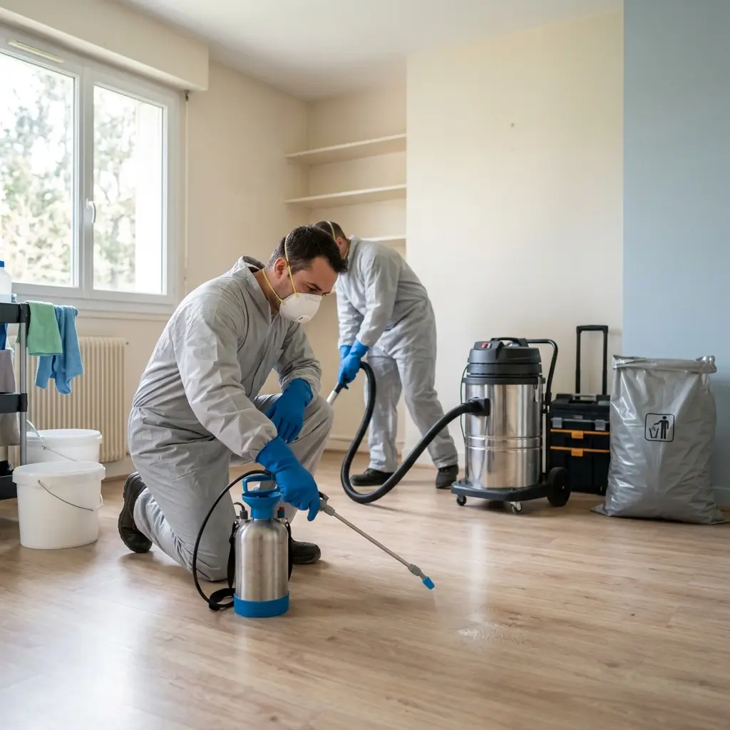 Un protocole de décontamination technique et rigoureux