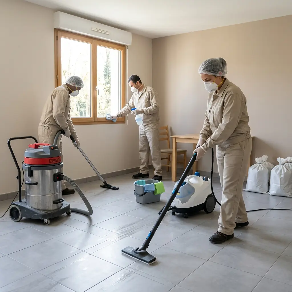 Un protocole de décontamination technique et rigoureux