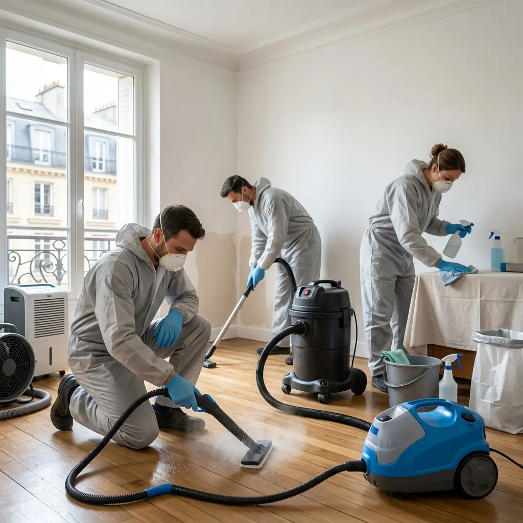 Comment notre équipe gère le nettoyage après sinistre à Paris 18 e ?