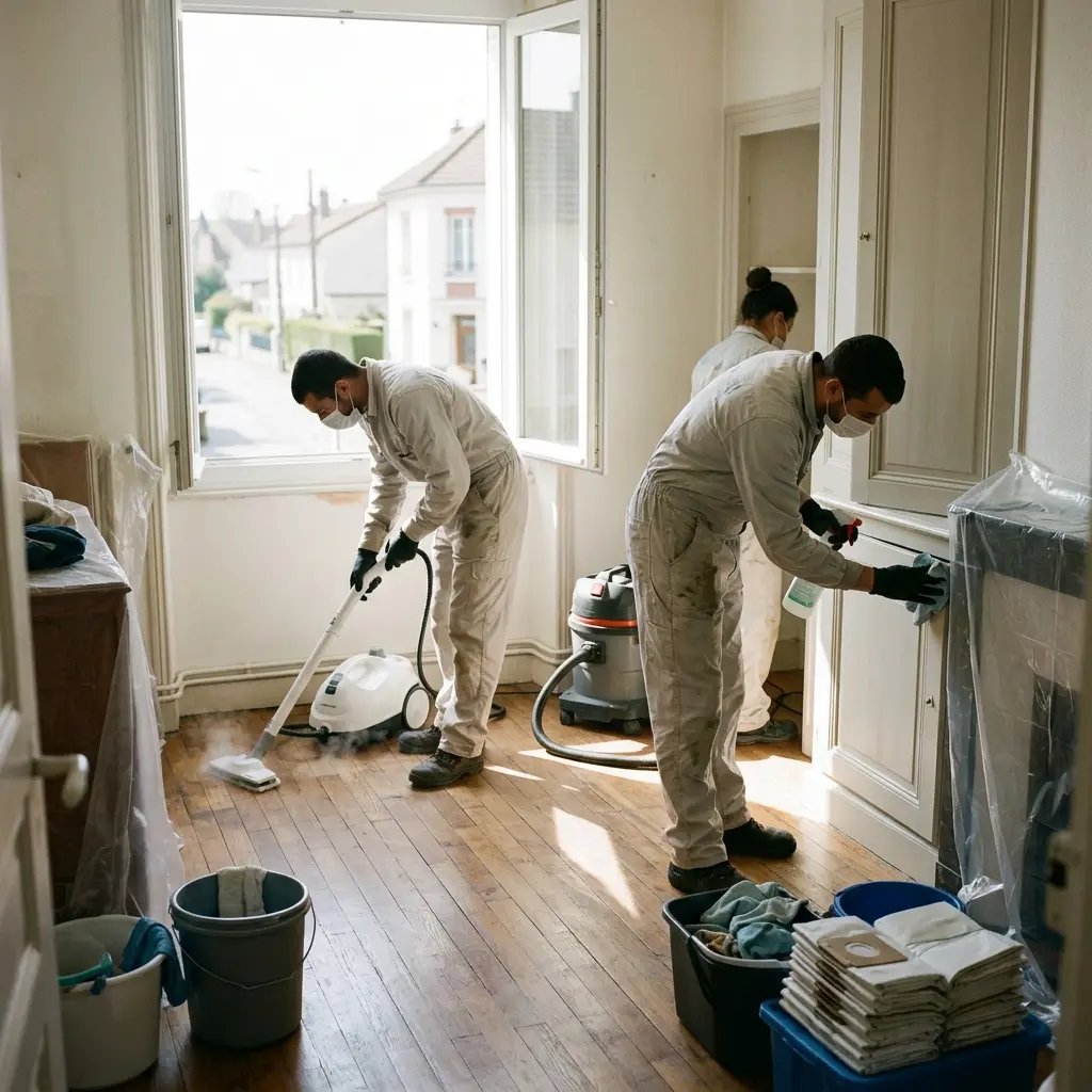 Comment se déroule l’intervention de nettoyage logement insalubre à Moussy-le-Neuf (77230) ?