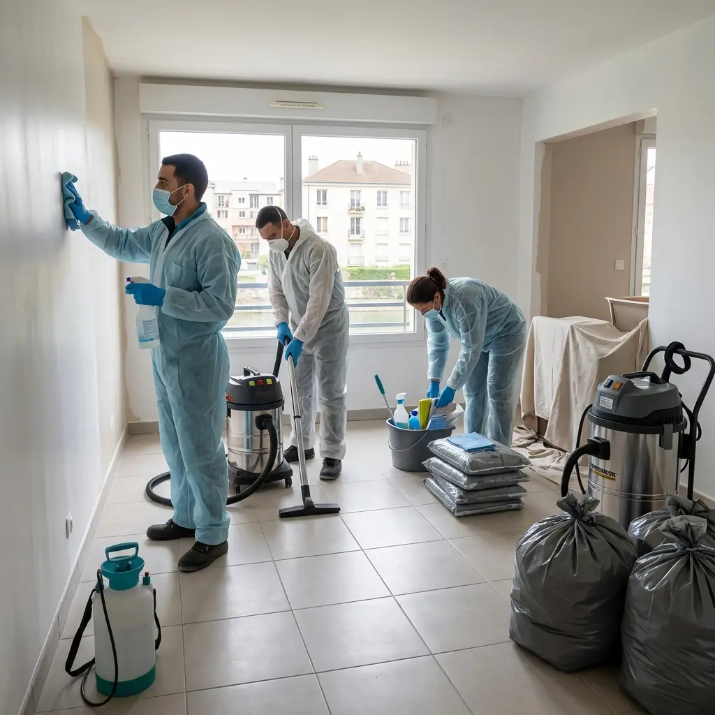 Comment se déroule l’intervention de nettoyage logement insalubre à Saint-Mammès ?