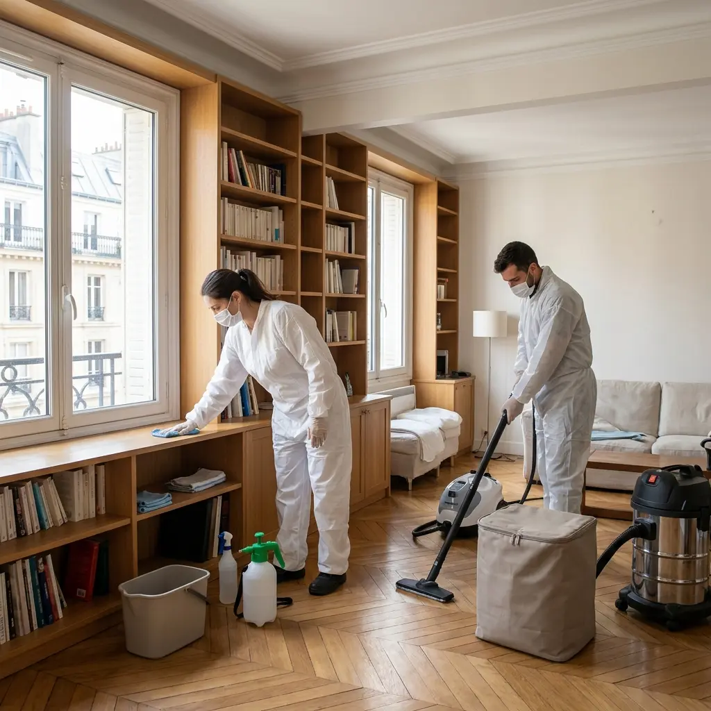 Quel est le déroulement du nettoyage syndrome de Diogène à Paris 10 ?