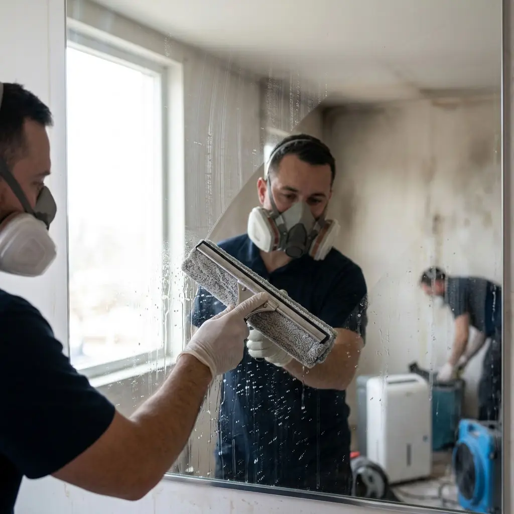 Nettoyage extrême des vitres et miroirs après un sinistre