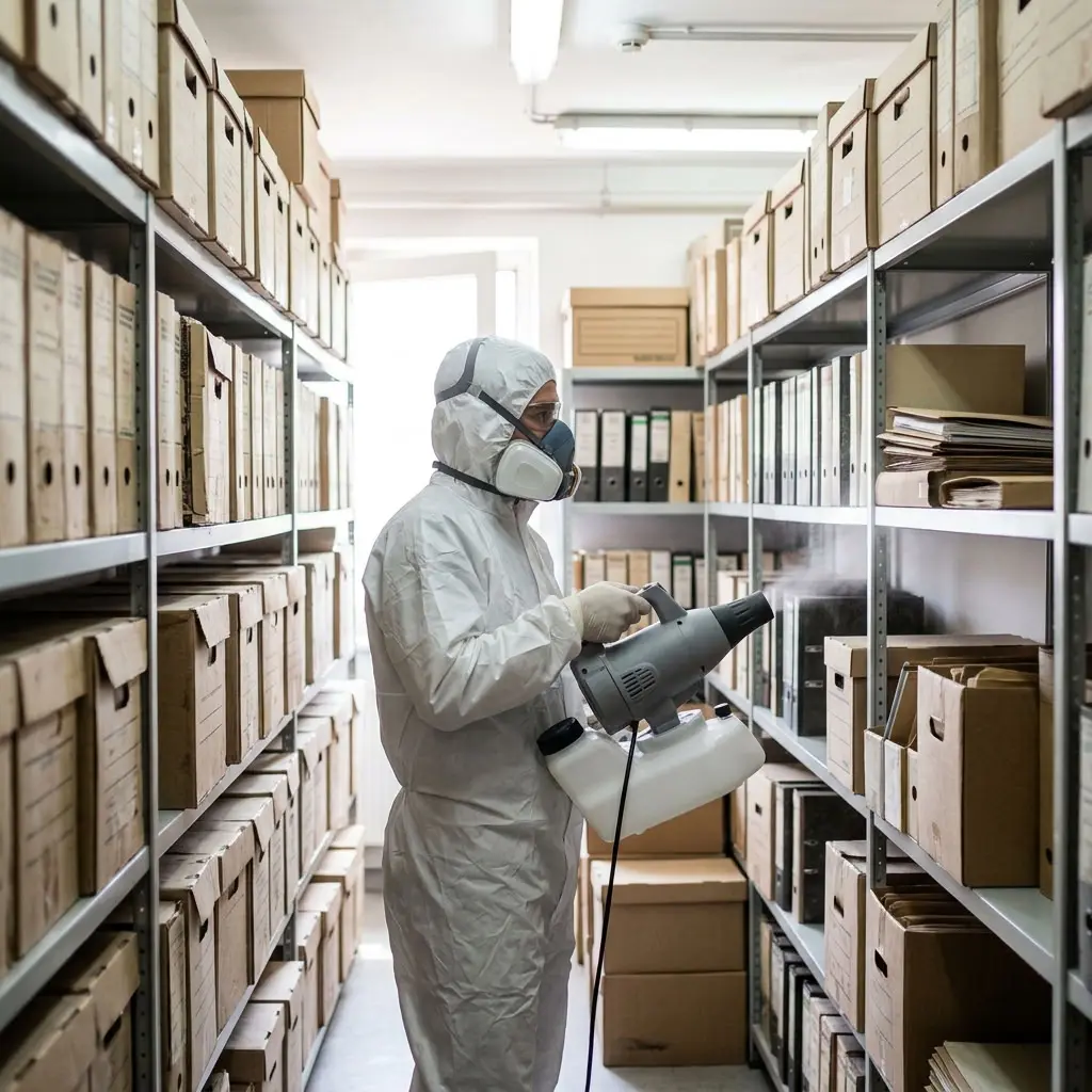 Désinfection : comment traiter les zones de stockage d'archives