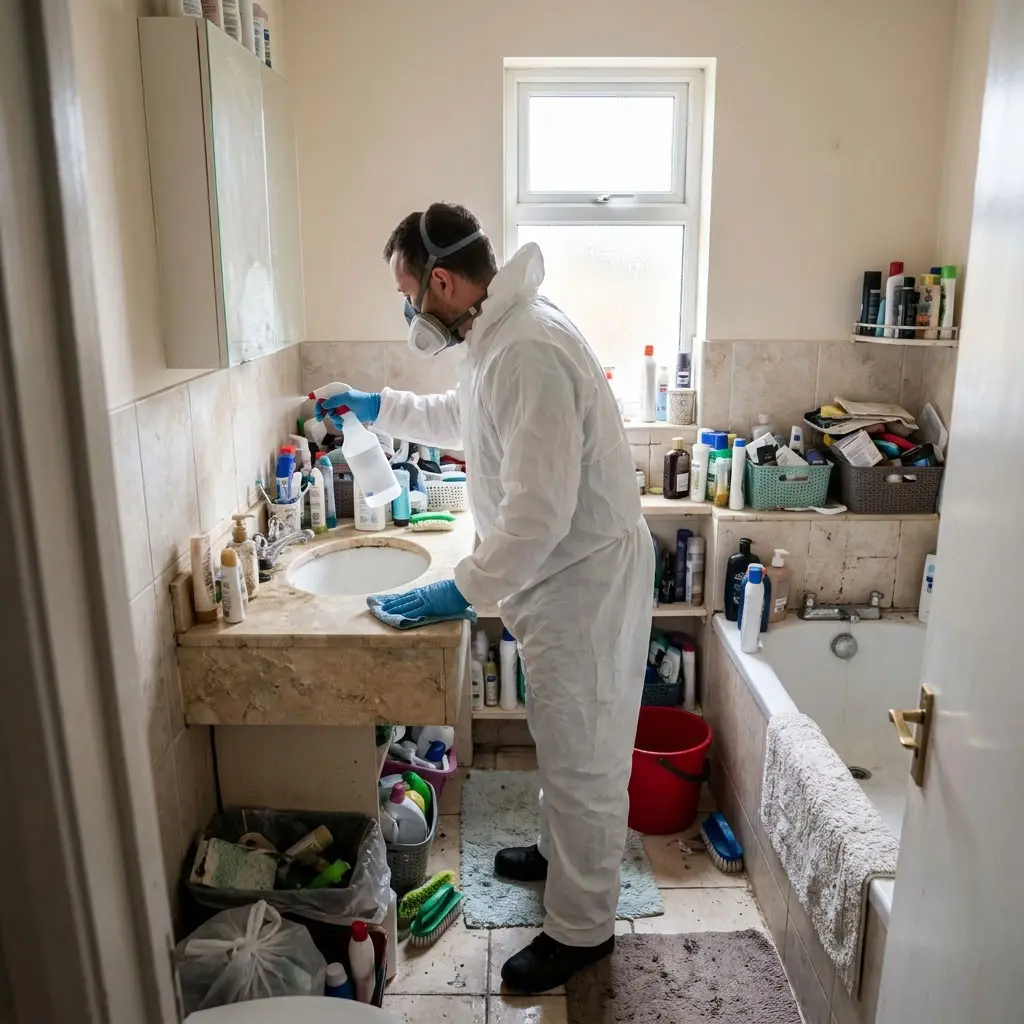 Syndrome de Diogène : assainir les surfaces de salles de bain