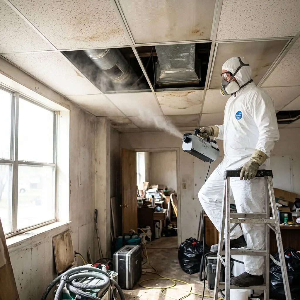 Désinfection extrême : traiter les faux plafonds et conduits