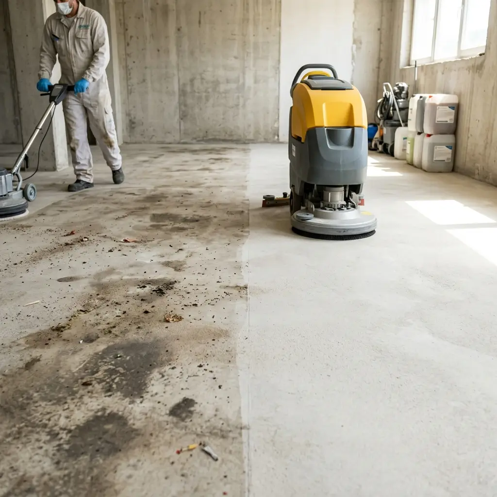 Nettoyage extrême : comment traiter les sols poreux et le béton ?